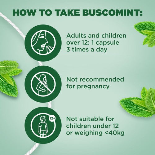 Buscomint 0.2 ml Peppermint Oil IBS Multi Symptom Treatment
