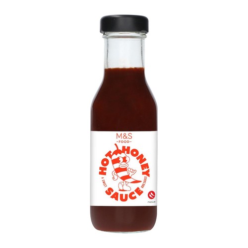 M&S Hot Honey BBQ Sauce 295g, imported from the UK