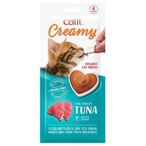 Creamy Lickable Cat Treats with Tuna Flavor in Tubes