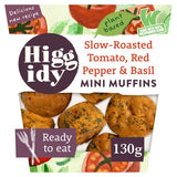 Higgidy Slow-Roasted Tomato Basil Pine Nut Mini Muffins