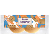 Ocado Large Soft White Baps