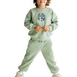 M&S Boys Cotton Rich Plain Joggers, 2-3 Years, Pale Green