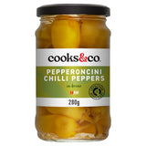 Cooks & Co Green Pepperoncini Peppers 280g - British product