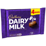 Cadbury Dairy Milk chocolate multipack 4x33.5g, UK version