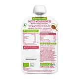Piccolo organic strawberry, banana and peach baby food pouch, imported from the UK