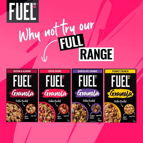FUEL 10K Super Berry Protein Granola Breakfast Cereal