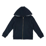 MS Boys Cotton Plain Hoodie 2-3 Years Navy