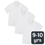 MS Girls Easy Iron School Blouses 9-10 Years White
