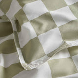 M&S Cotton Rich Geometric Bedding Set, Double Green Mix