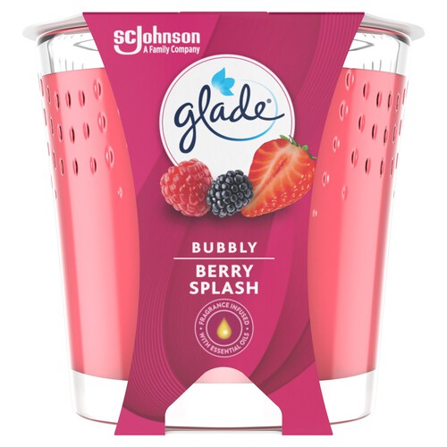Glade Small Scented Candle, Bubbly Berry Splash
