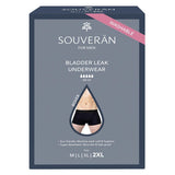 SOUVERAN BOXER for MEN Bladder Leak Black Size 2XL
