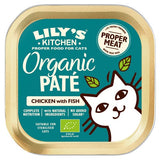 Organic Chicken with Fish Wet Cat Food in Tray