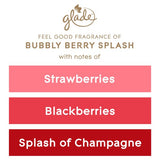Glade Small Scented Candle, Bubbly Berry Splash