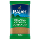 Rajah Dhaniya Ground Coriander Powder 400g, imported from the UK