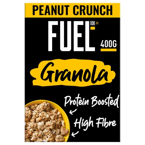 FUEL 10K Peanut Crunch Protein Granola Breakfast Cereal