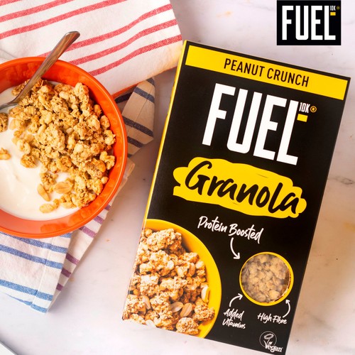 FUEL 10K Peanut Crunch Protein Granola Breakfast Cereal