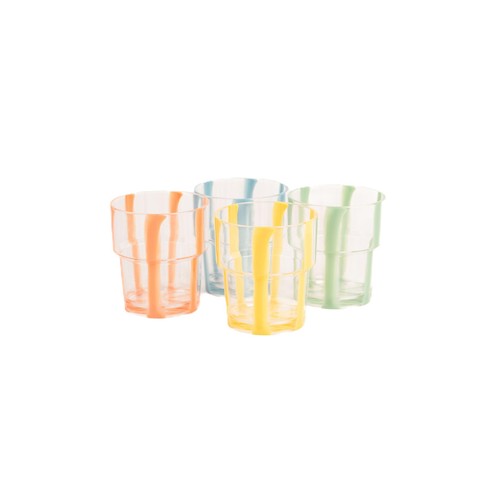 Summerhouse Portofino stripe picnic tumblers set of 4 - British product