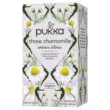 Pukka Organic Three Chamomile Tea x20 Home-Compostable Herbal Tea Bags