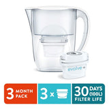 Aqua Optima Oria 28L Water Filter Jug 3 Month Pack