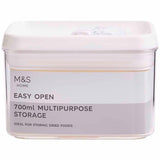 M&S 700ml Food Storage, White Mix