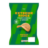 M&S Four Cheese & Onion Extreme Ridge Cut Crisps