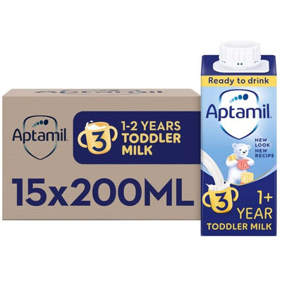 M&S Aptamil 3 Toddler Milk Ready to Drink 1-3 Years Multipack 15 x 200ml- Buy online at McGrocer