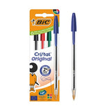 BIC Cristal Original Ballpoint Pens Assorted Box of 4
