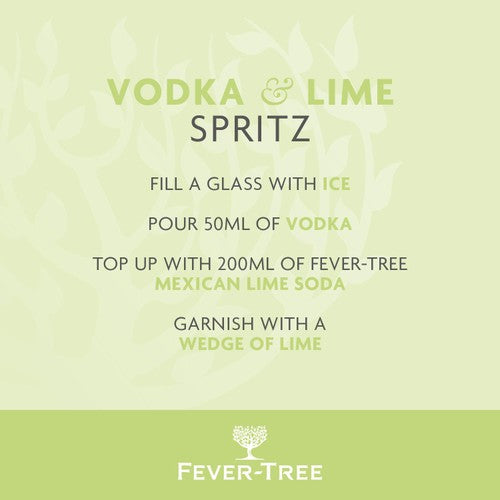 Fever-Tree Mexican lime and yuzu flavoured soda water - British product