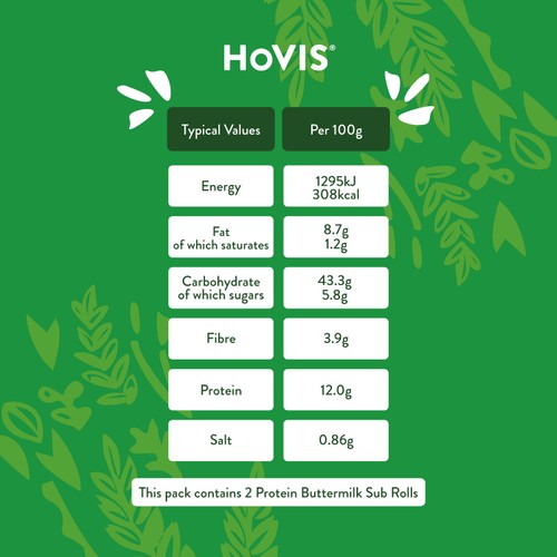 Hovis Protein Sunflower & Honey Protein Rolls