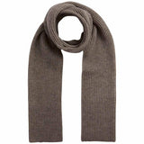 MS Ribbed Knit Scarf Taupe