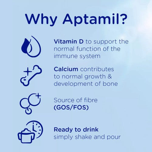 Aptamil 3 Toddler Milk Ready to Drink, 1-3 Yrs Multipack