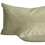 M&S Cotton Rich Bedding Set, Double, Green