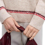 M&S Womens Boucle Jumper, M, Oatmeal