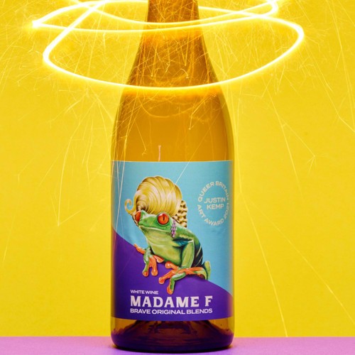 Madame F white wine blend, imported from the UK