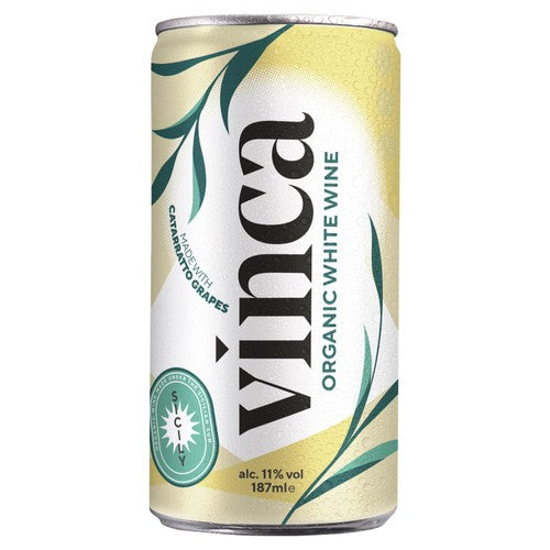 Vinca Organic White Wine 187ml can (British brand)