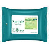 Simple facial cleansing wipes matte finish 20 pack (British brand)