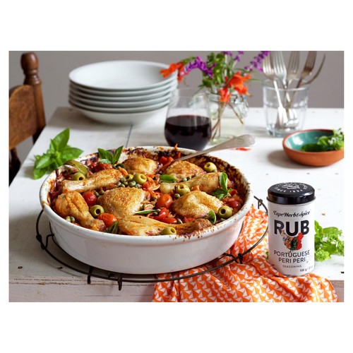 Cape Herb & Spice Portuguese Peri Peri Seasoning Rub Tin - British product