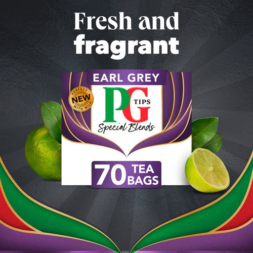 PG Tips Earl Grey Light Citrusy Plant Based Biodegradable Tea Bags