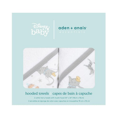 M&S Aden + Anais Dumbo Hooded Towel Baby Bath Towel 76x76cm- Buy online at McGrocer