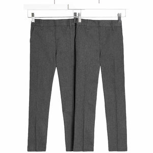MS Boys Slim Leg School Trousers 11-12 Years Grey