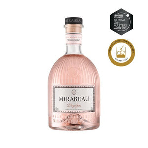 Dry Gin Distilled from Grapes with Rosé Wine and French Botanicals