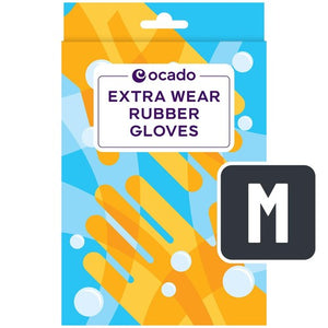 Ocado Extra Wear Household Rubber Gloves Medium