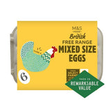 M&S M&S Free Range Mixed Size Eggs 6 Pack- Buy online at McGrocer