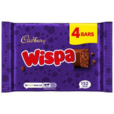 M&S Cadbury Wispa Milk Chocolate Bar Multipack 4 x 27.9g- Buy online at McGrocer