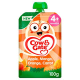 Cow Gate Fruit Pouch Apple Mango Orange Carrot Baby Food 4 Months