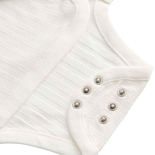 M&S Girls Pure Cotton Wrap Bodysuits, 9-12 M, Khaki