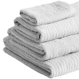 M&S Collection Cotton Quick Dry Towel, Bath Towel, Silver Grey