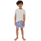 M&S Thick Stripe Swim Shorts, 6-7 Years, Blue