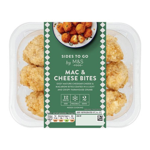 M&S Crispy Mac & Cheese Bites 200g, imported from the UK