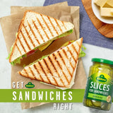 Kuhne sweet and sour gherkin sandwich slices 330g, UK version